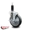 Service Caster 5'' Thermoplastic Rubber Swivel 1-1/8'' Expanding Stem Caster with Brake SCC-EX20S514-TPRB-TLB-118 - alternate 2